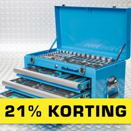 Gereedschapskisten met 21% korting
