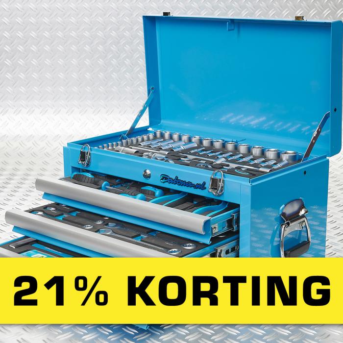 Gereedschapskisten met 21% korting