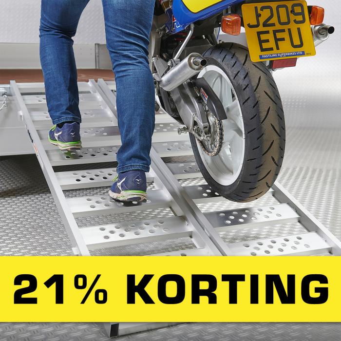 Oprijplaten en drempelhulpen met 21% korting