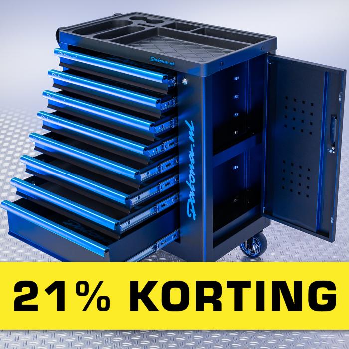 Gereedschapswagens met 21% korting