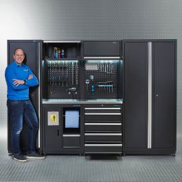 Werkbank met kast