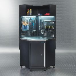 Werkplaatsinrichting voor auto