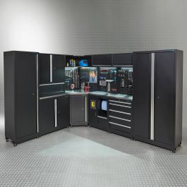 Werkbank met kast