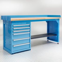 Werkbank met kast