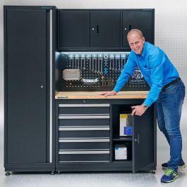 Werkbank met kast