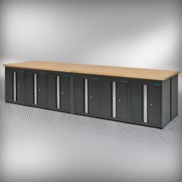 Werkbank met kast