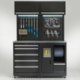 Werkbank met kast