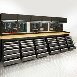 Werkbank met kast