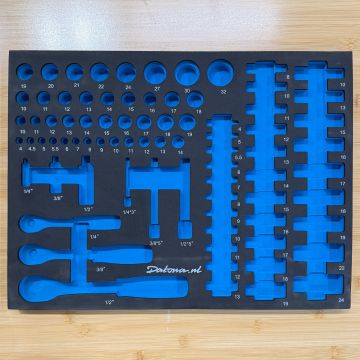 *UITVERKOCHT* Foam inlay voor 80-delige doppenset