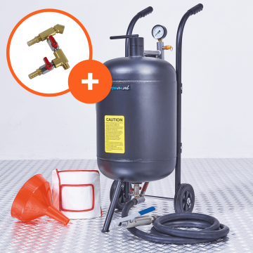 Mobiele straalketel - 80 liter + soda straalkit