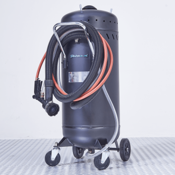 Verrijdbare straalketel met afzuiging - 80 liter