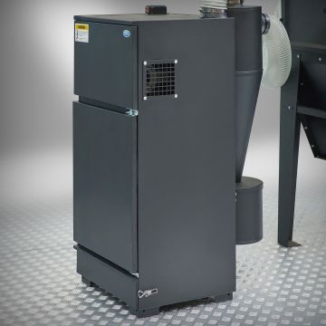 Externe afzuiging voor straalcabines