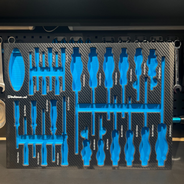Foam inlay voor 25-delig schroevendraaierset met torxsetje