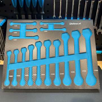 Foam inlay voor 15-delige ring-steeksleutelset