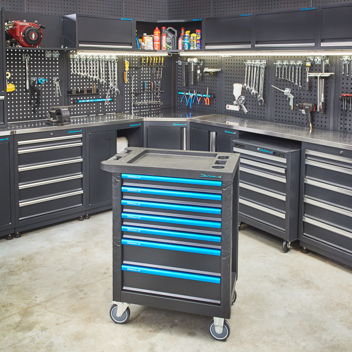 Gevulde gereedschapswagen Extended PRO 7 lades 4 lades gevuld-11