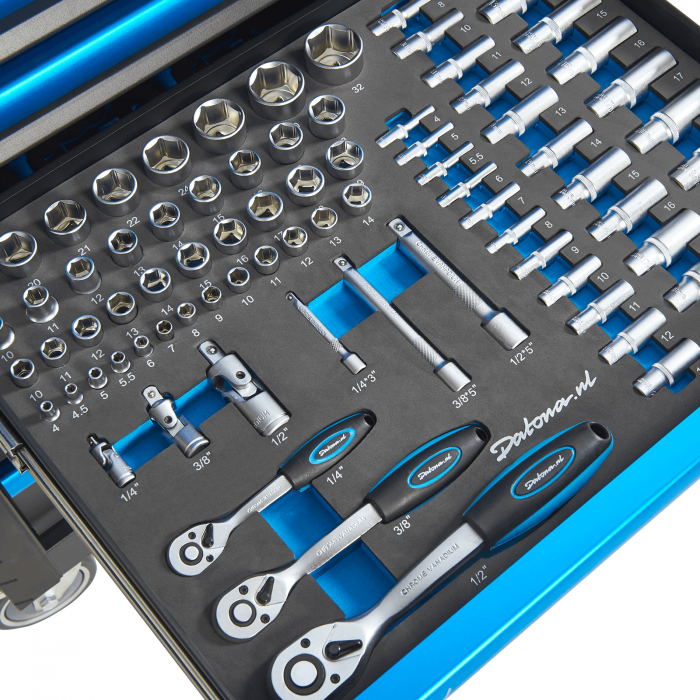 Gevulde gereedschapswagen met topkist XL - Premium serie-33