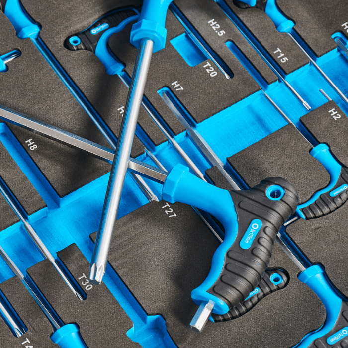 18-delige inbus- en torxsleutelset met T-greep in "PRO" softmodule-9