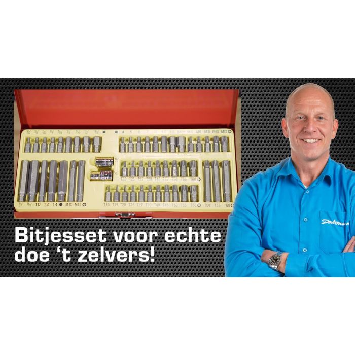 Doppenset 54-delig met torx, inbus en 12-kant inwendig-5