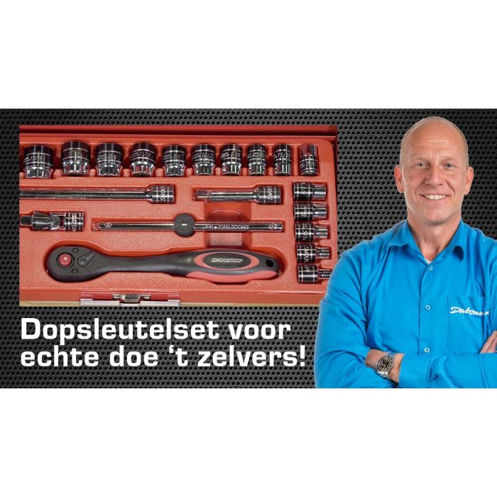 Dopsleutelset 3/8"opname 24-delig Engels-5