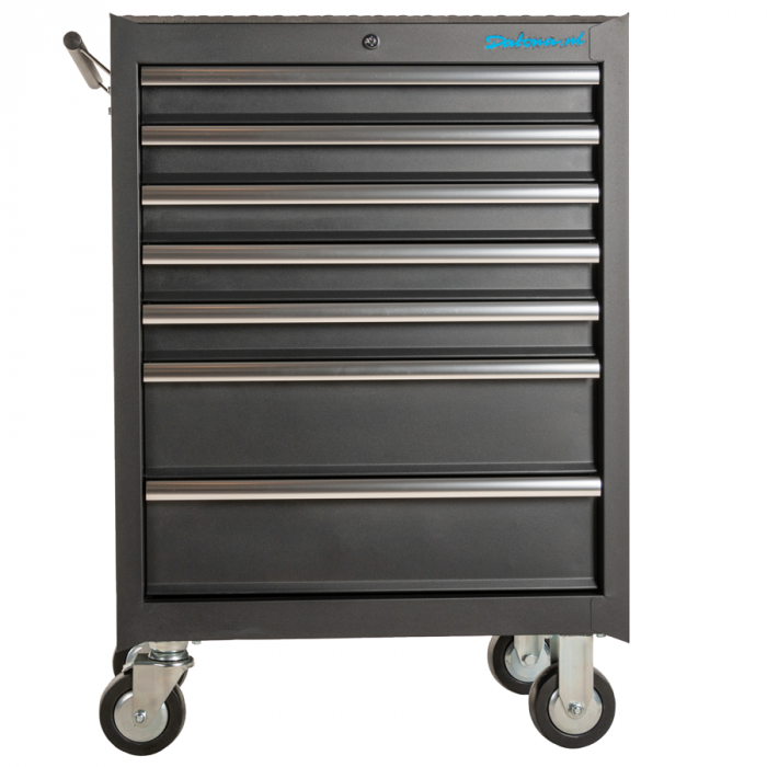 Gereedschapswagen 7 lades met quick lock - mat zwart-17