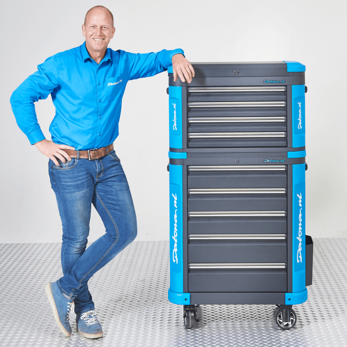 Verrijdbare gereedschapswagen met gereedschapskist L - Premium serie-1