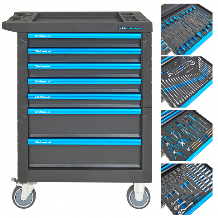 Gevulde gereedschapswagen Extended PRO 7 lades 4 lades gevuld-15