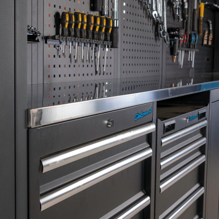 Werkplaatsinrichting PREMIUM met RVS werkblad 204 cm breed-33