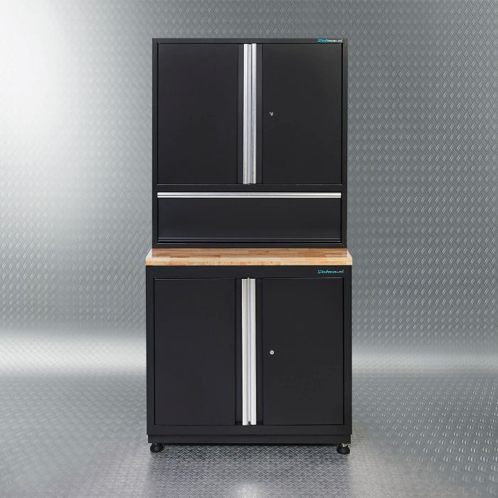 Werkplaatsinrichting PREMIUM met eiken werkblad 410 cm breed-14