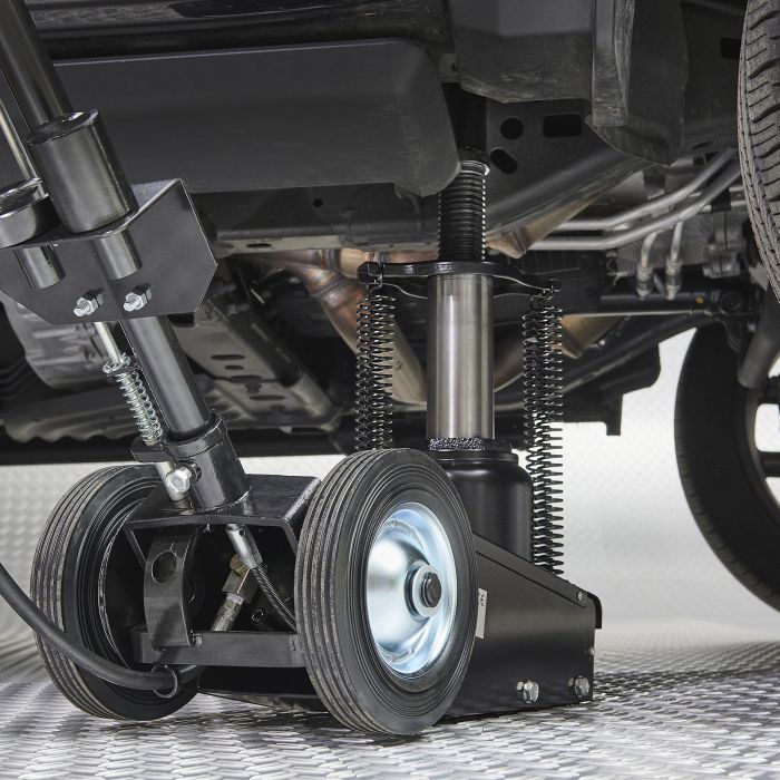 Vrachtwagenkrik 35 ton met vier hoge assteunen-11