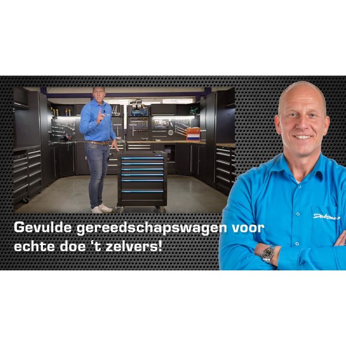 Gevulde gereedschapswagen Basic Plus 6 lades 3 lades gevuld-5