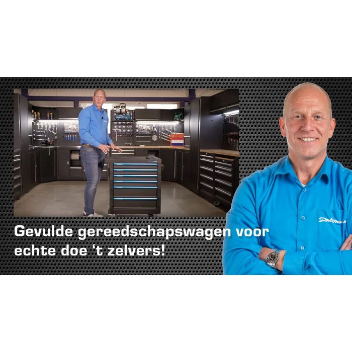 Gevulde gereedschapswagen Extended PRO 6 lades 4 lades gevuld-5