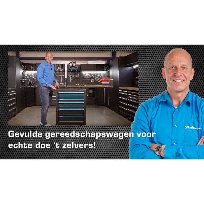 Gevulde gereedschapswagen Basic Plus 7 lades 3 lades gevuld-5