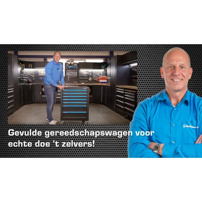 Gevulde gereedschapswagen Extended PRO 7 lades 4 lades gevuld-5