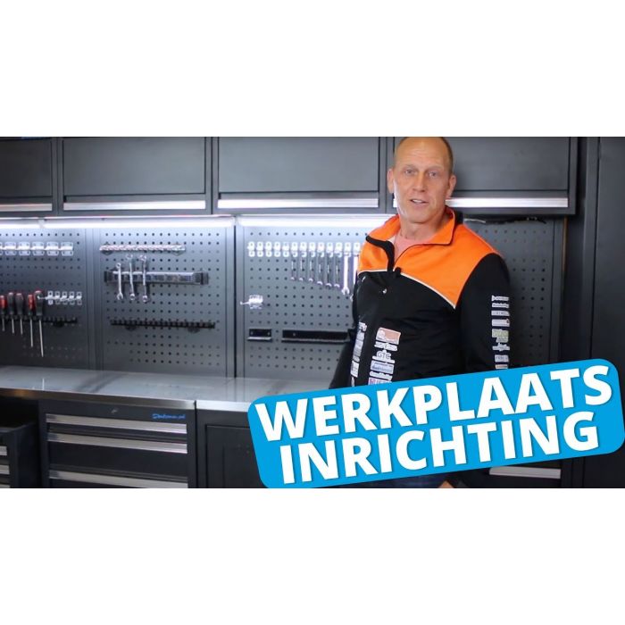 Werkplaatsinrichting PREMIUM met RVS werkblad 204 cm breed-6