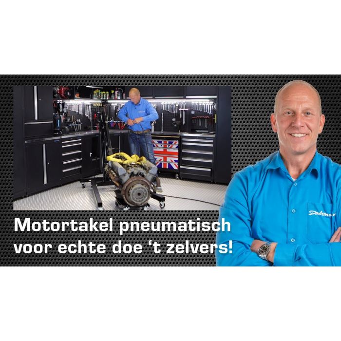 Werkplaatskraan hydraulisch en pneumatisch 2 ton-6