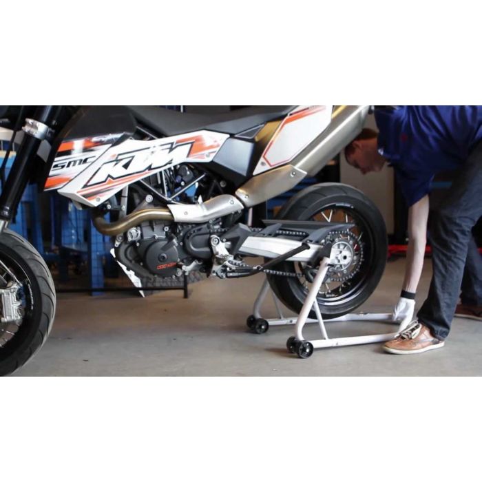 Paddockstand universeel zwart + kettingspray-5