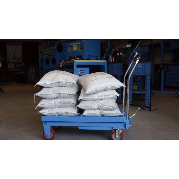 Verrijdbare hydraulische heftafel - zwart-6