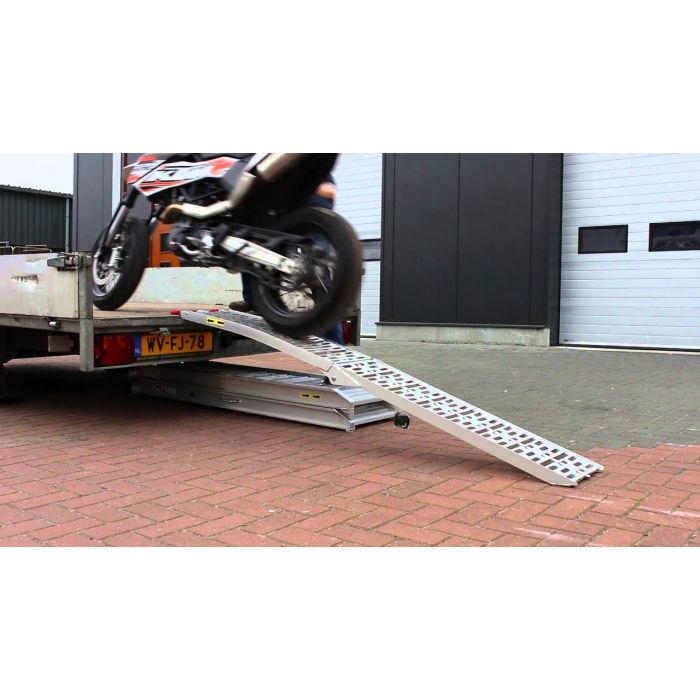 Extra verstevigde oprijplaat voor motoren - 225 cm-6