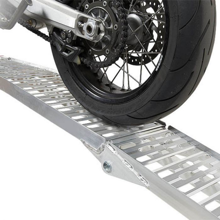 Extra verstevigde aluminium oprijplaat opklapbaar - 225 cm - 2 stuks-13