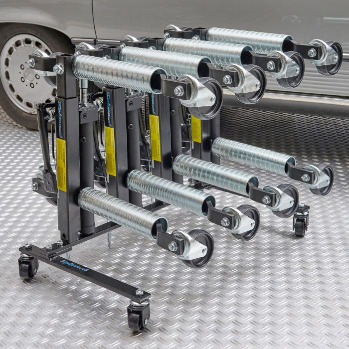 Automovers hydraulisch - 4 stuks met opbergrek-14