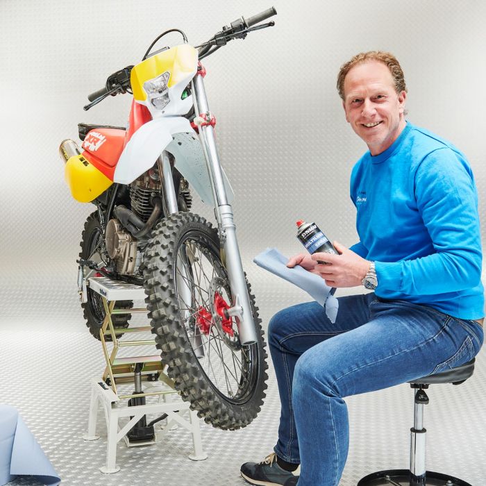 Verrijdbare werkplaatskruk - Zwart-10