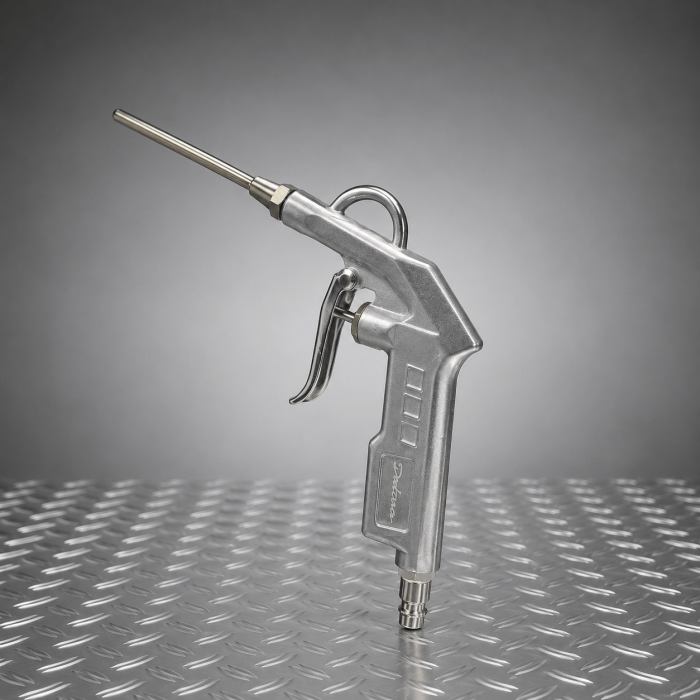 Blaaspistool met korte en lange spuitmond - 25 cm - professioneel luchtpistool
