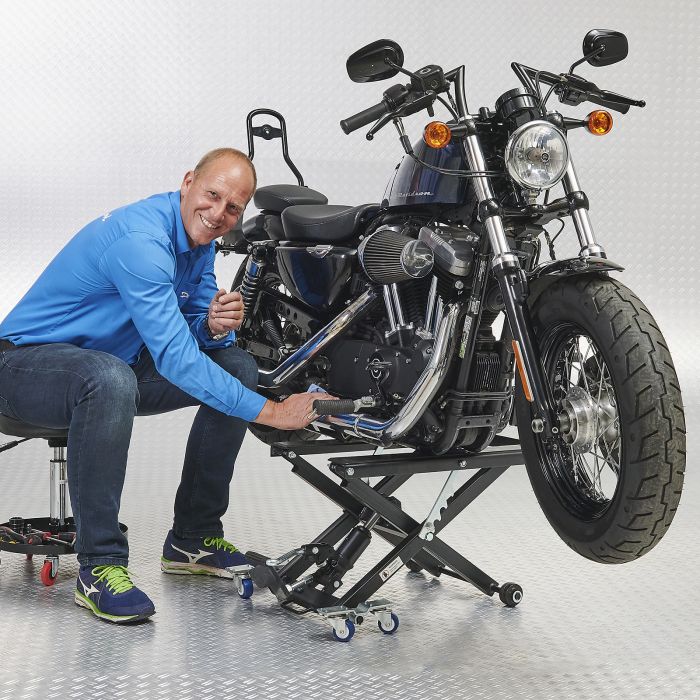 Motorlift Harley - mat zwart-3