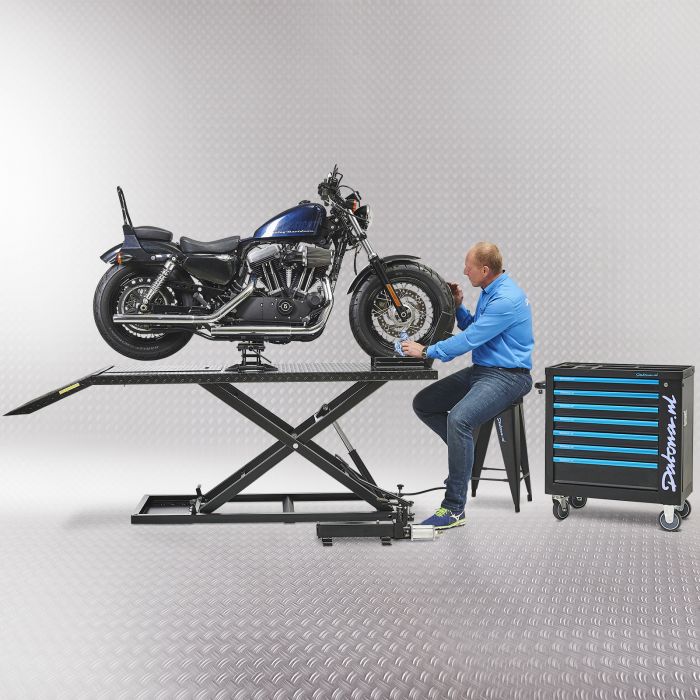 Hydropneumatische pomp voor motorheftafel - zwart-3