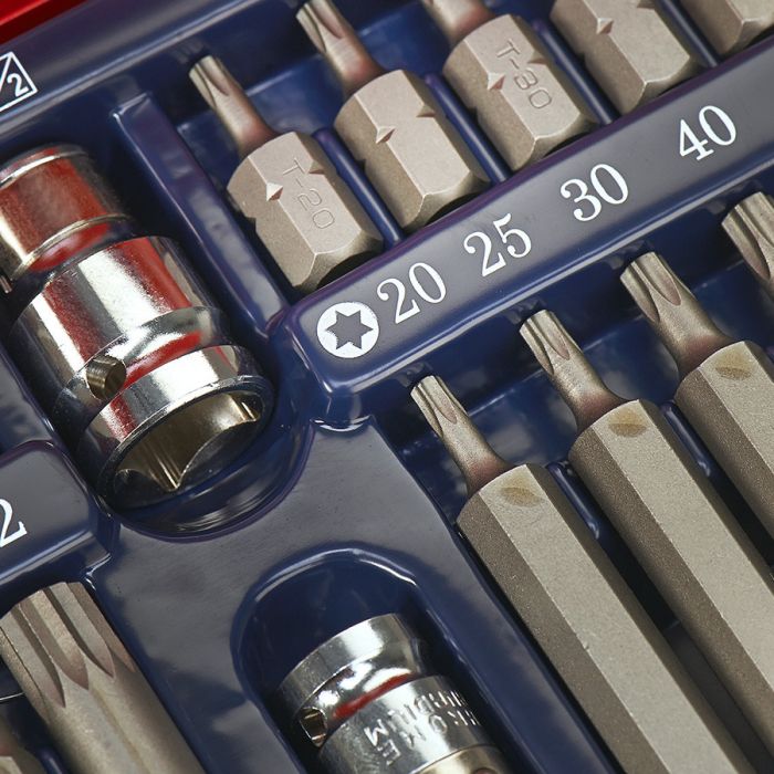 Doppenset torx, inbus en 12 kant inwendig 40-delig-2