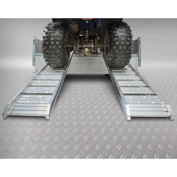 Oprijplaat aluminium opvouwbaar - 182 cm (2 stuks)-5