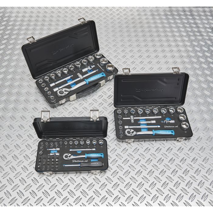 Dopsleutelset Datona 10 t/m 32mm met  1/2" ratel-21