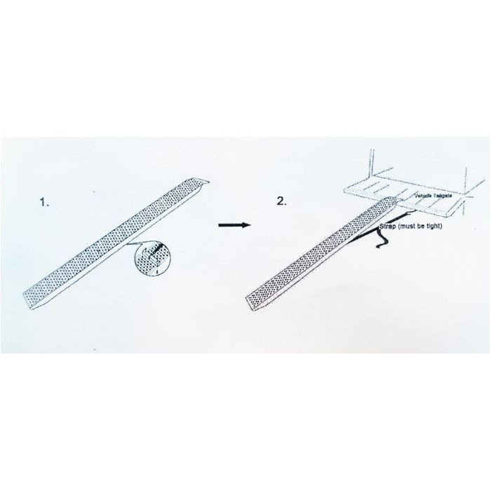 Aluminium oprijplaat - 200 cm - 600 kg - 2 stuks-7