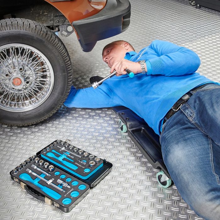 Verrijdbare garage ligkar extra lang-6