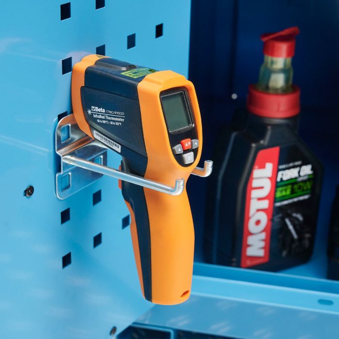 Werkbank PRO bamboe - 6 lades - opbergkast - 200 cm - blauw-10